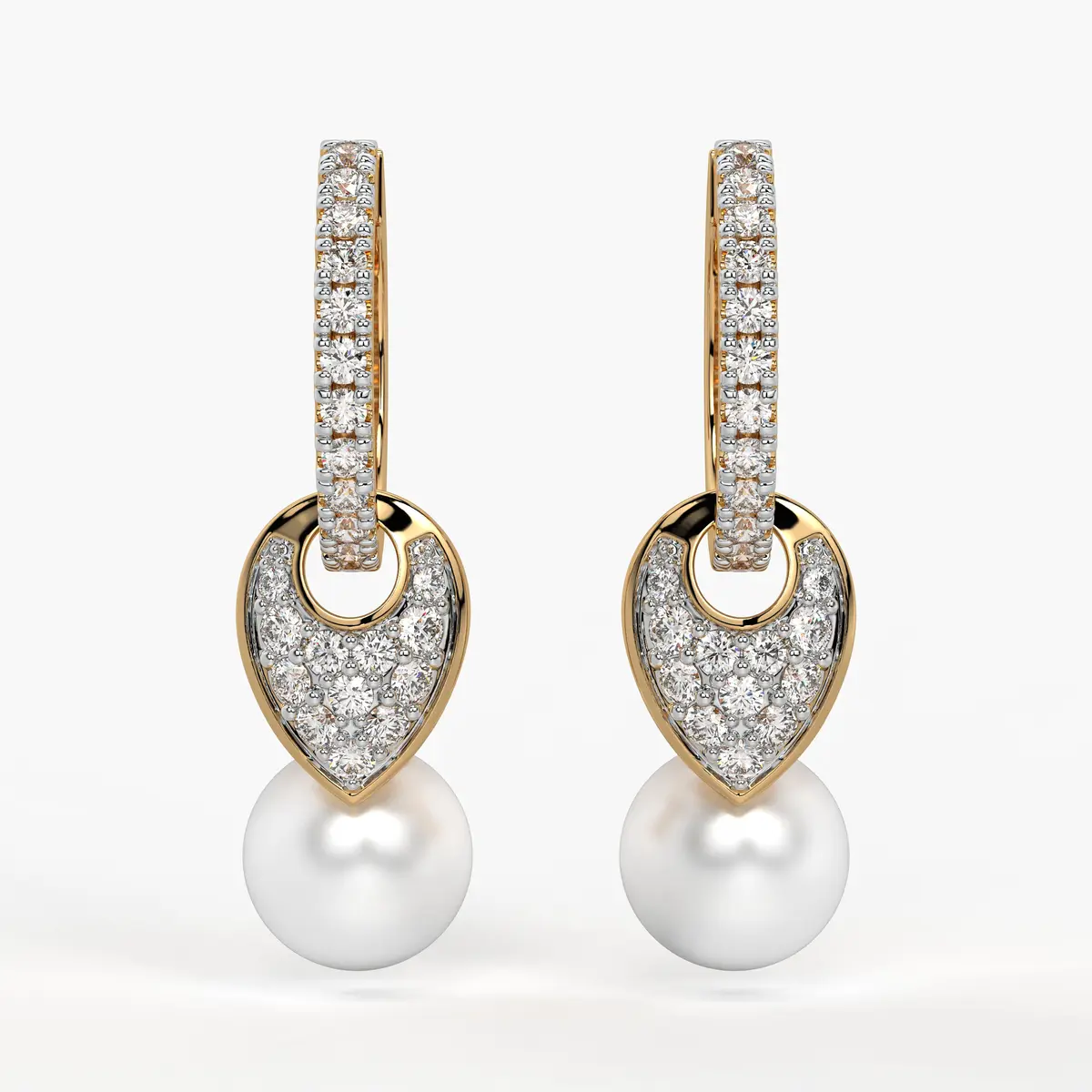 Heart Halo Drop Earrings