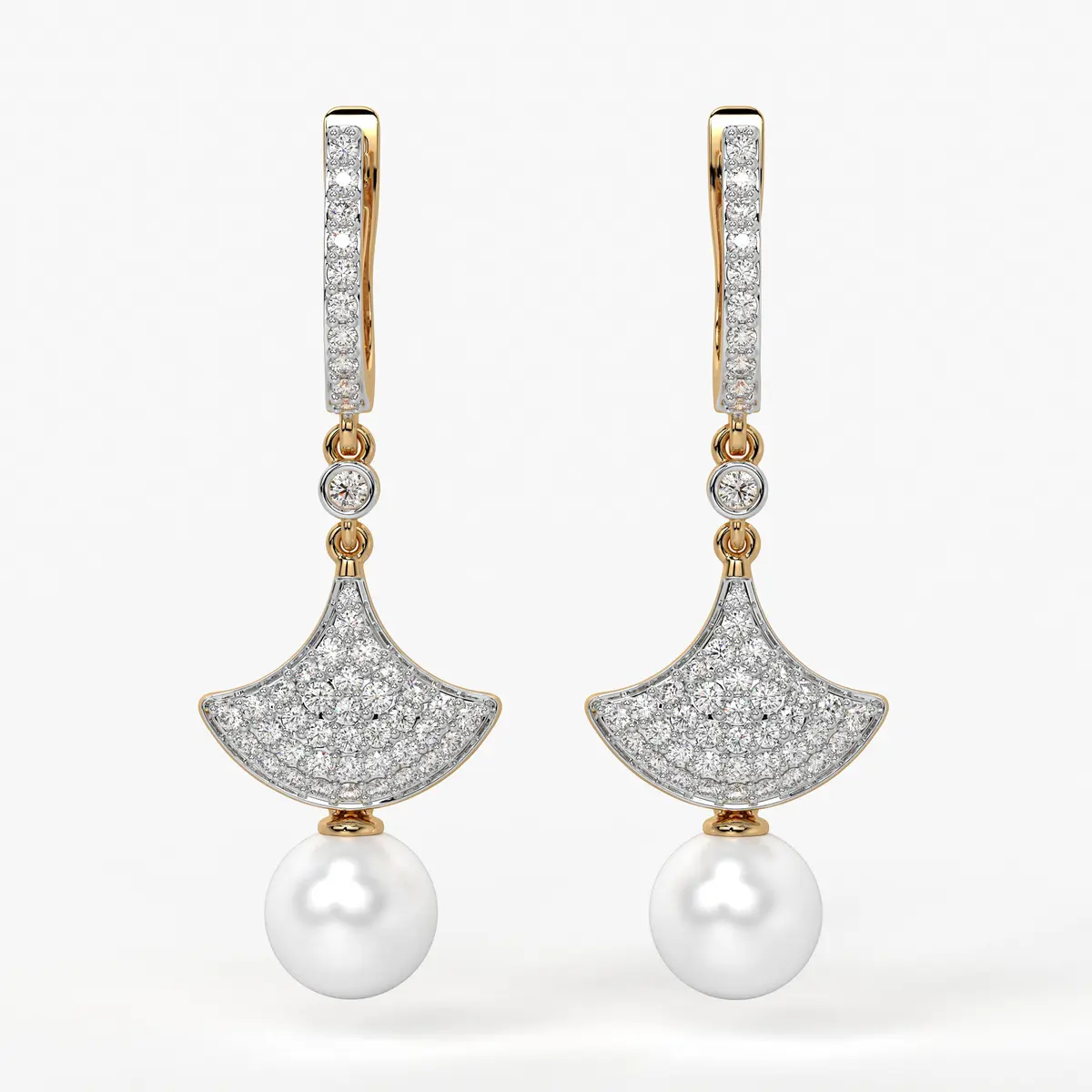 Fan Pav? Drop Earrings