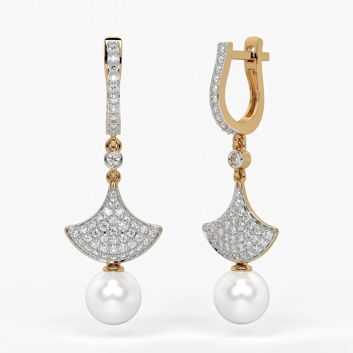 Fan Pav? Drop Earrings