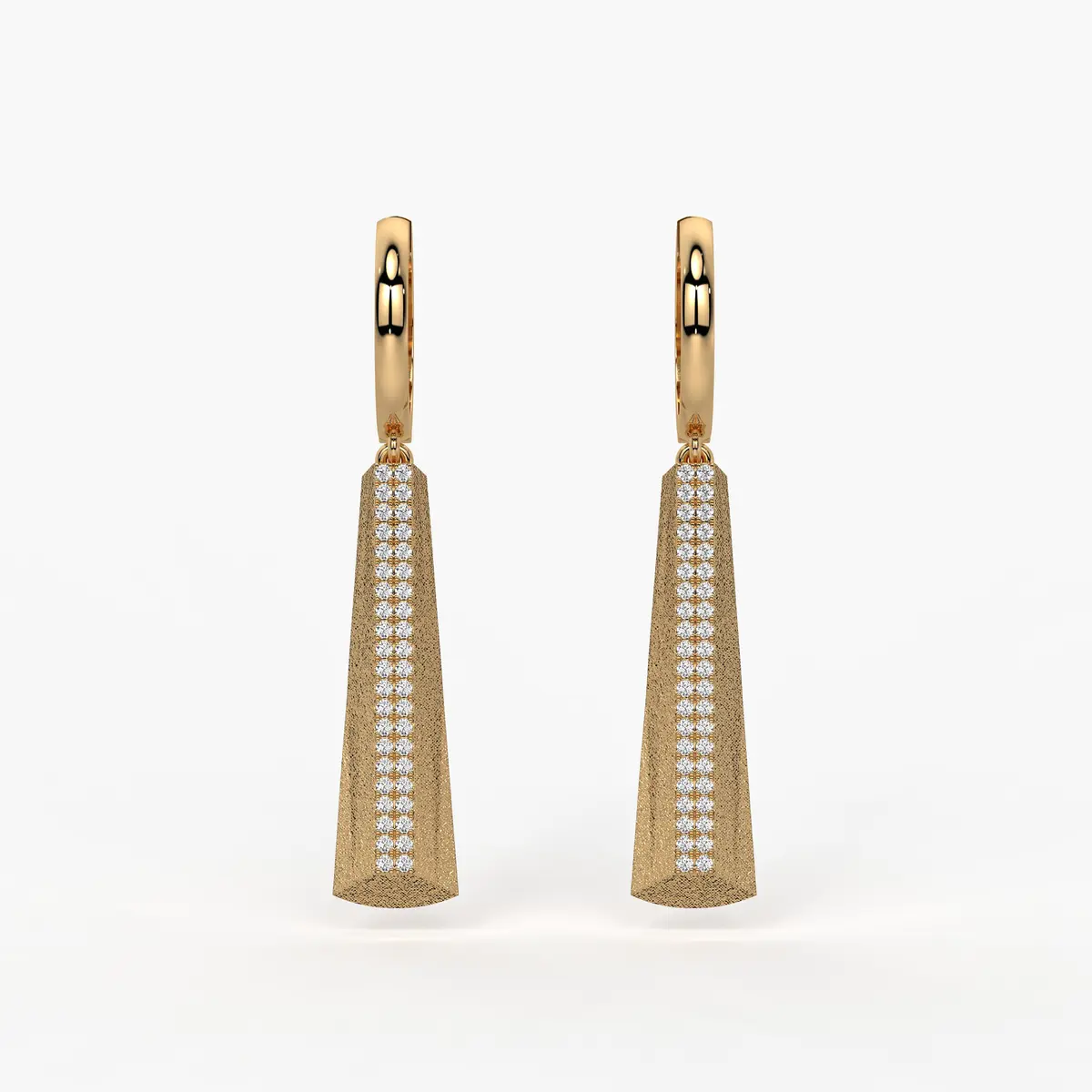 Tapered Bar Drop Earrings