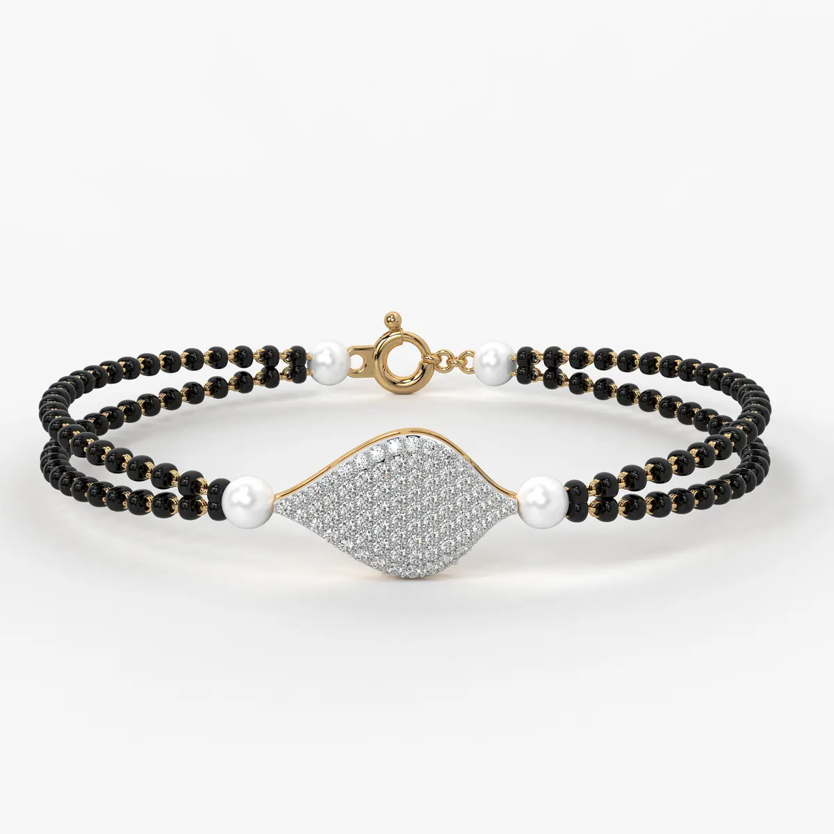 Elysia Dual-Strand Mangalsutra Bracelet