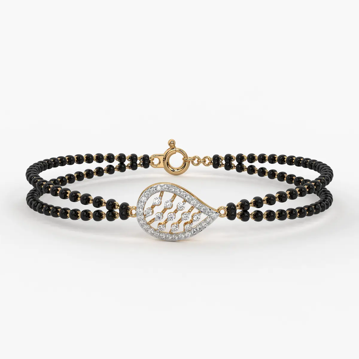 Luxe Oval Charm Mangalsutra Bracelet