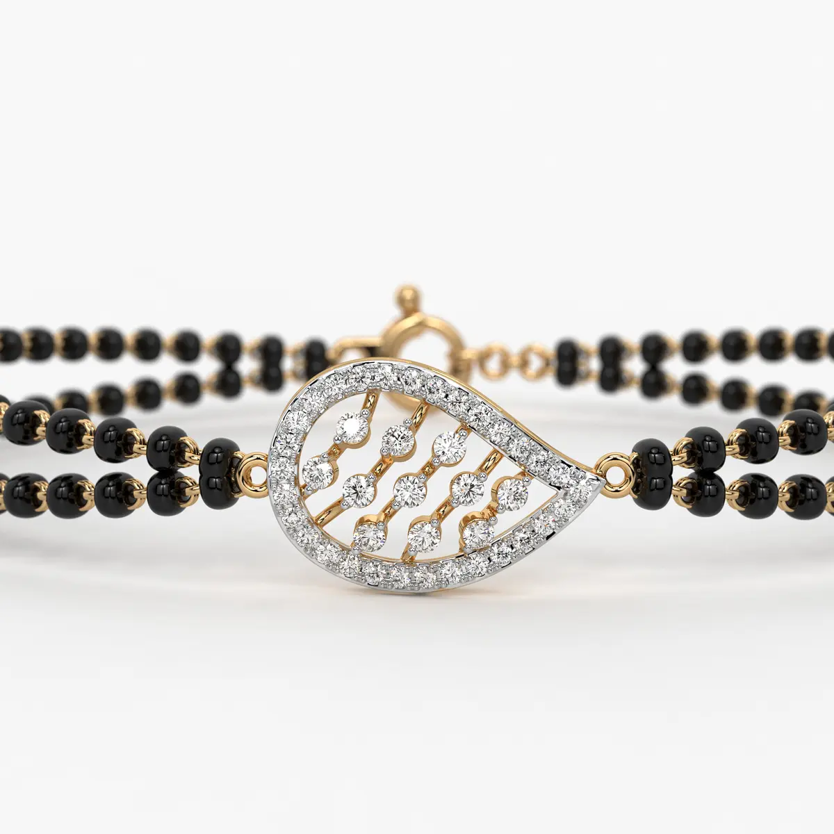 Luxe Oval Charm Mangalsutra Bracelet