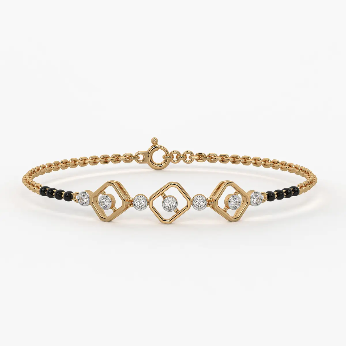 Milano-inspired Diamond Mangalsutra Bracelet