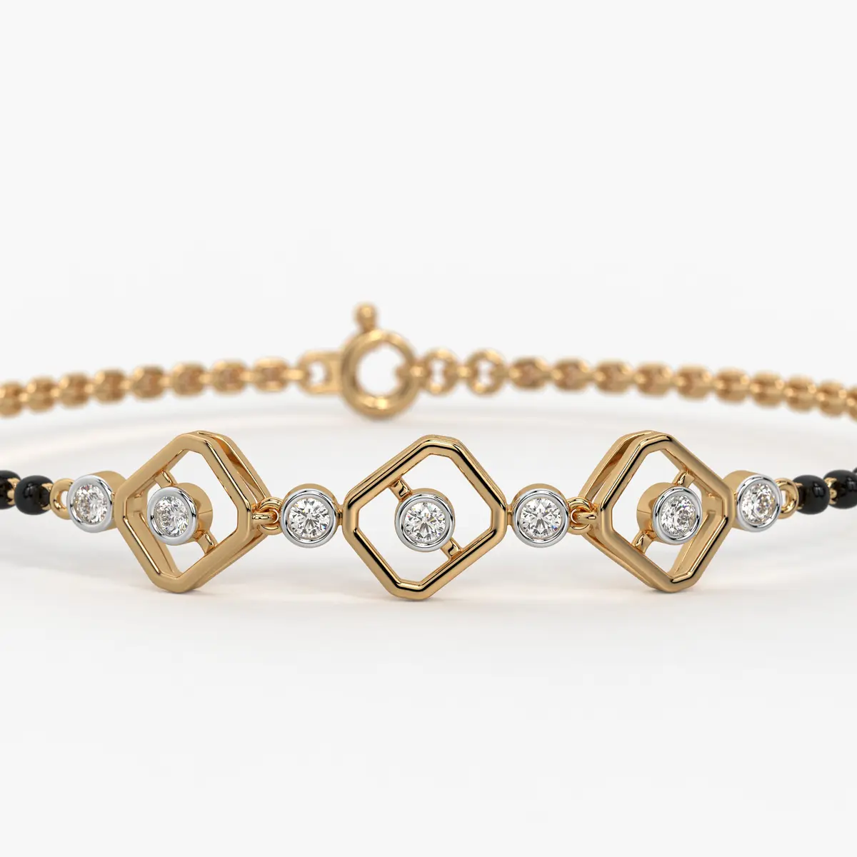 Milano-inspired Diamond Mangalsutra Bracelet