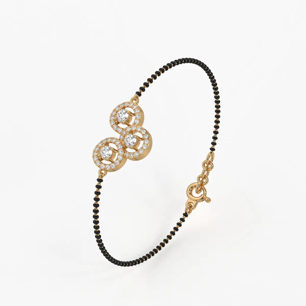 Trinity Circle Mangalsutra Bracelet