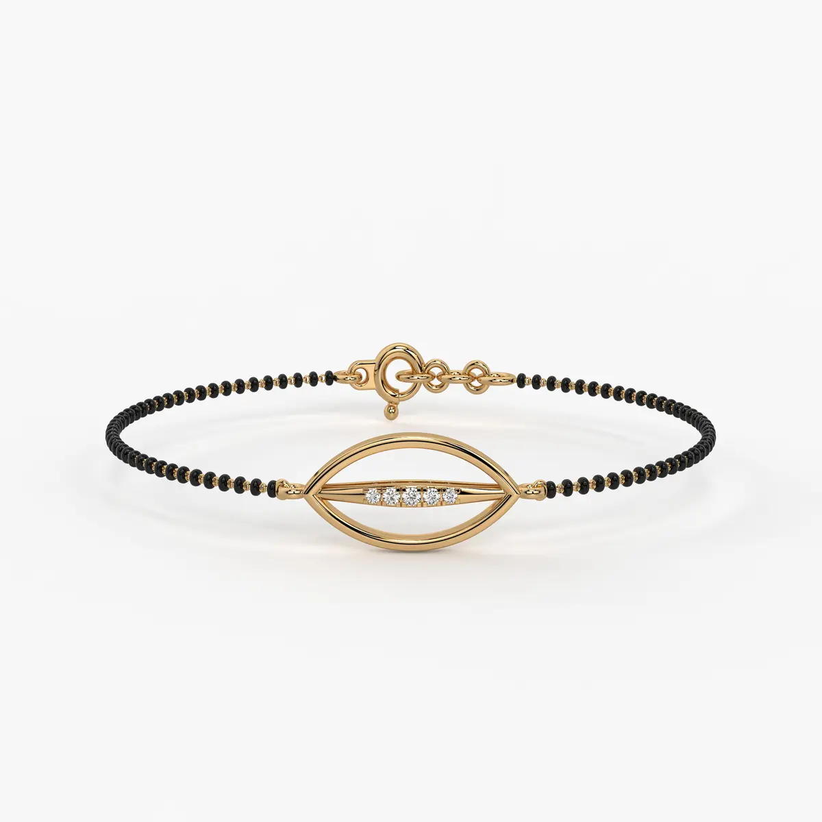 Leaf Drop Mangalsutra Bracelet