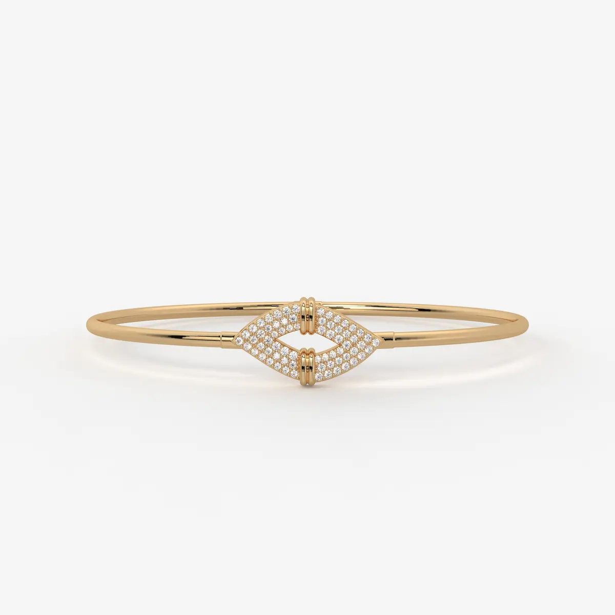 Arrow Pavé Bangle Bracelet