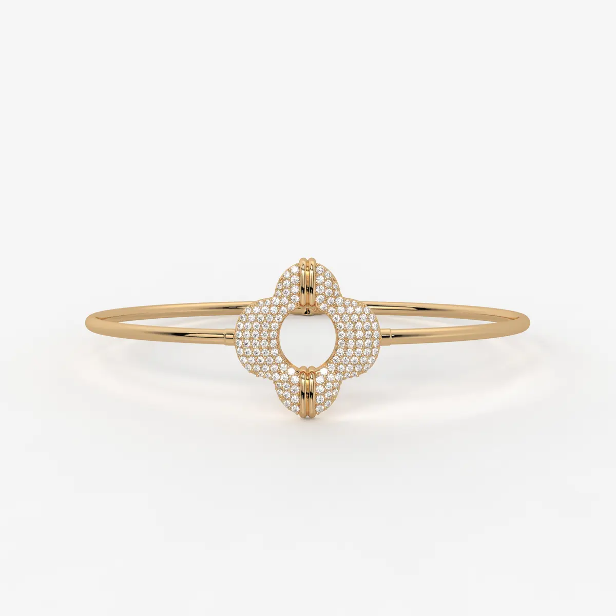 Bloom Halo Bangle Bracelet