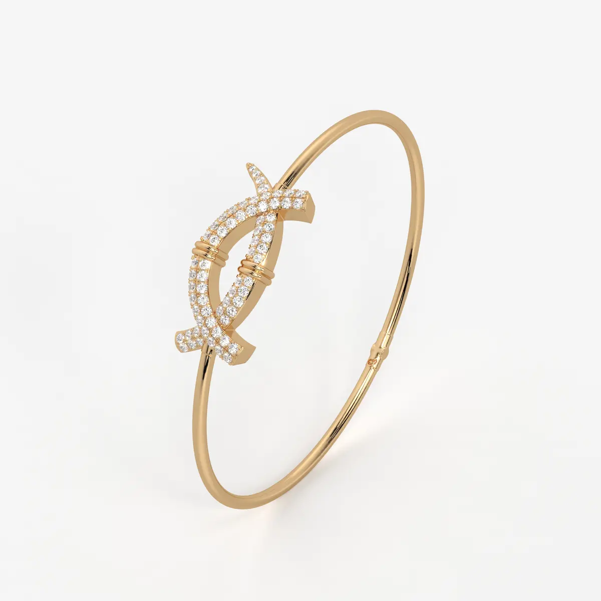 Cross Loop Designer Bracelet