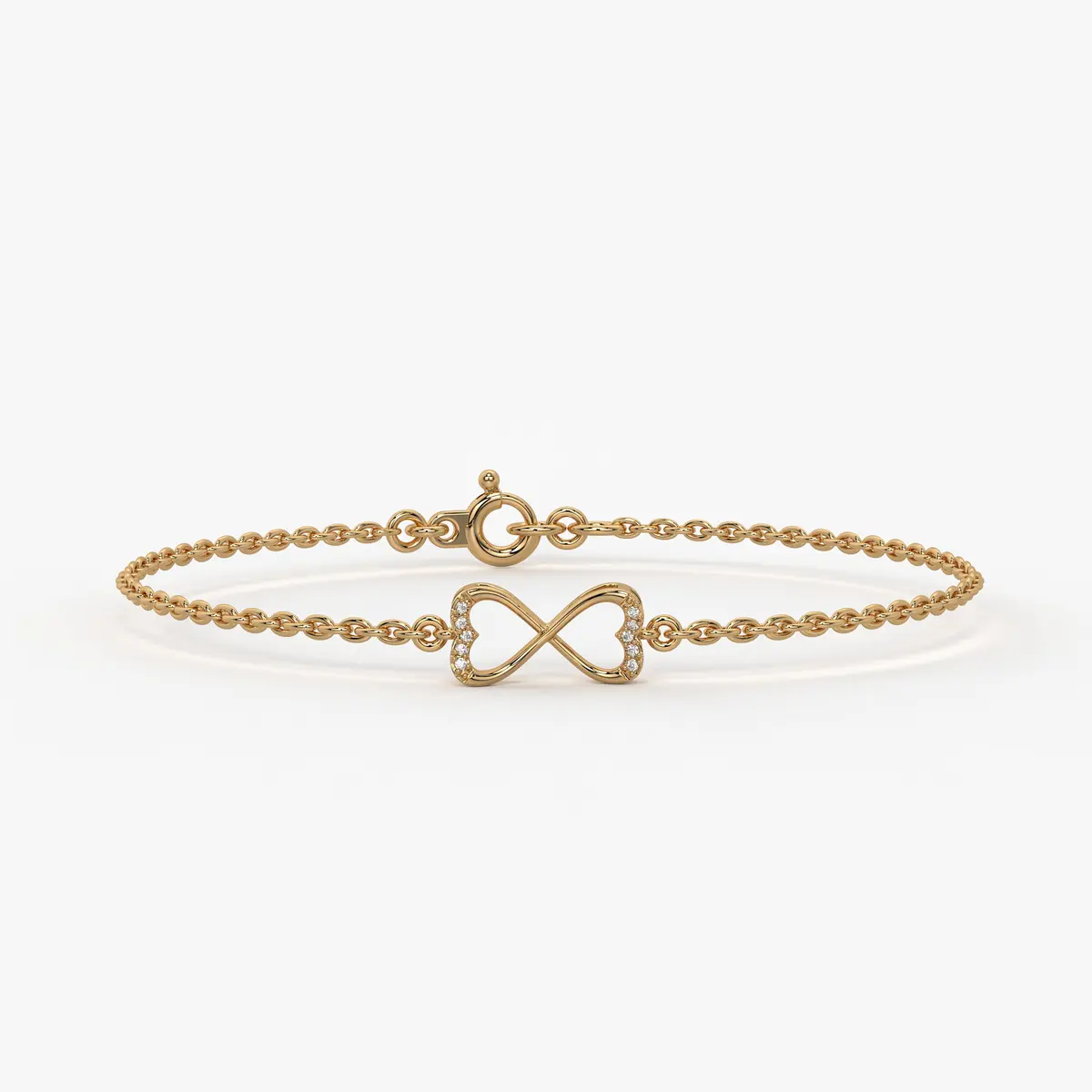 Infinity Heart Chain Bracelet