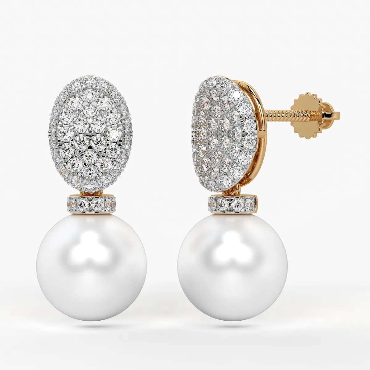 Peach Radiance Drops Earrings