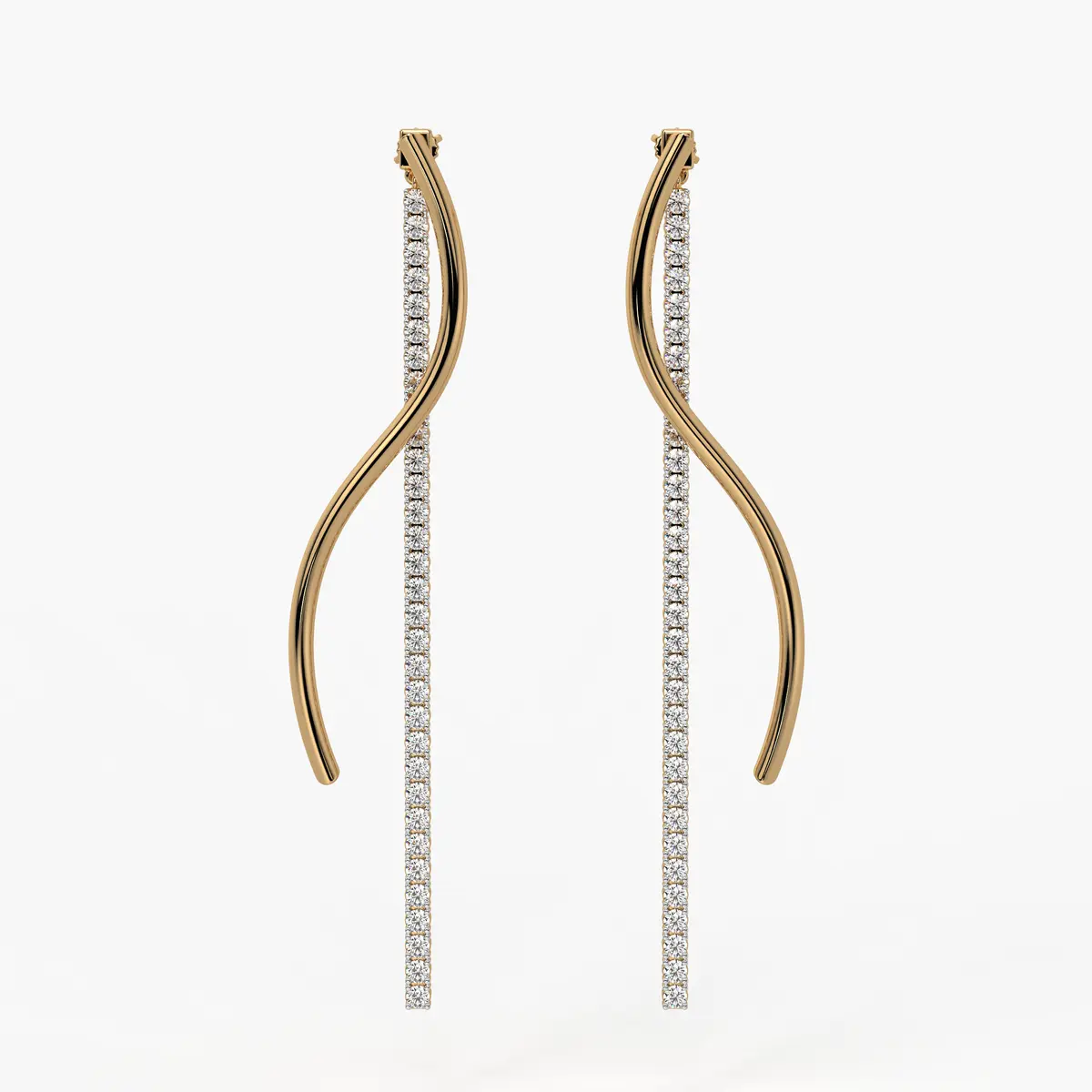 Ribbon Streamer Drop Earrings