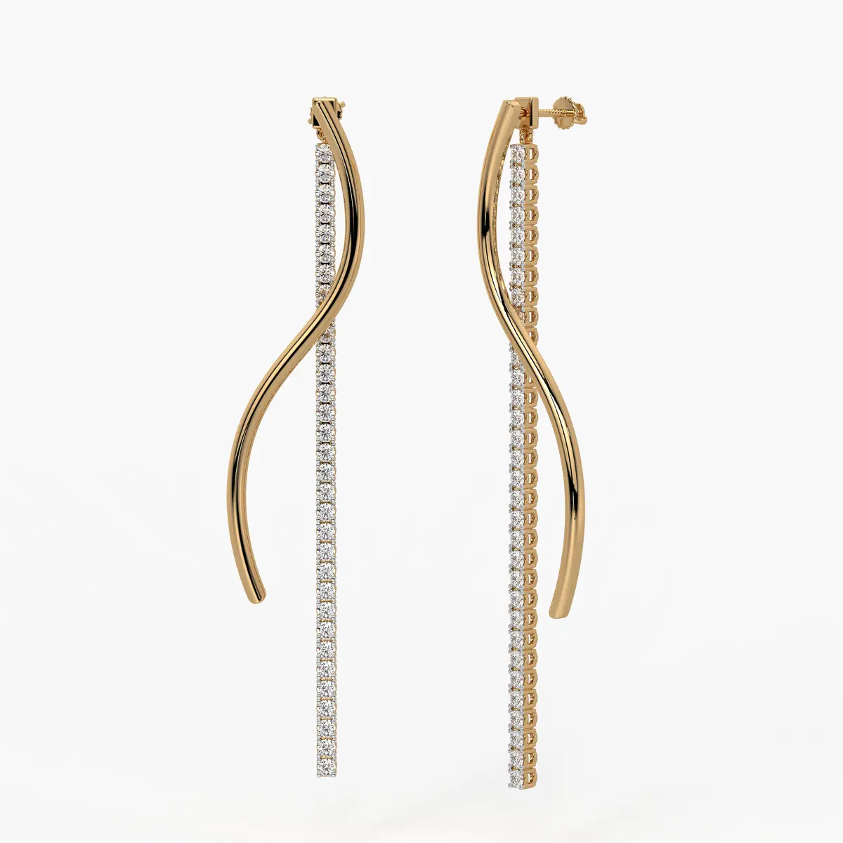 Ribbon Streamer Drop Earrings