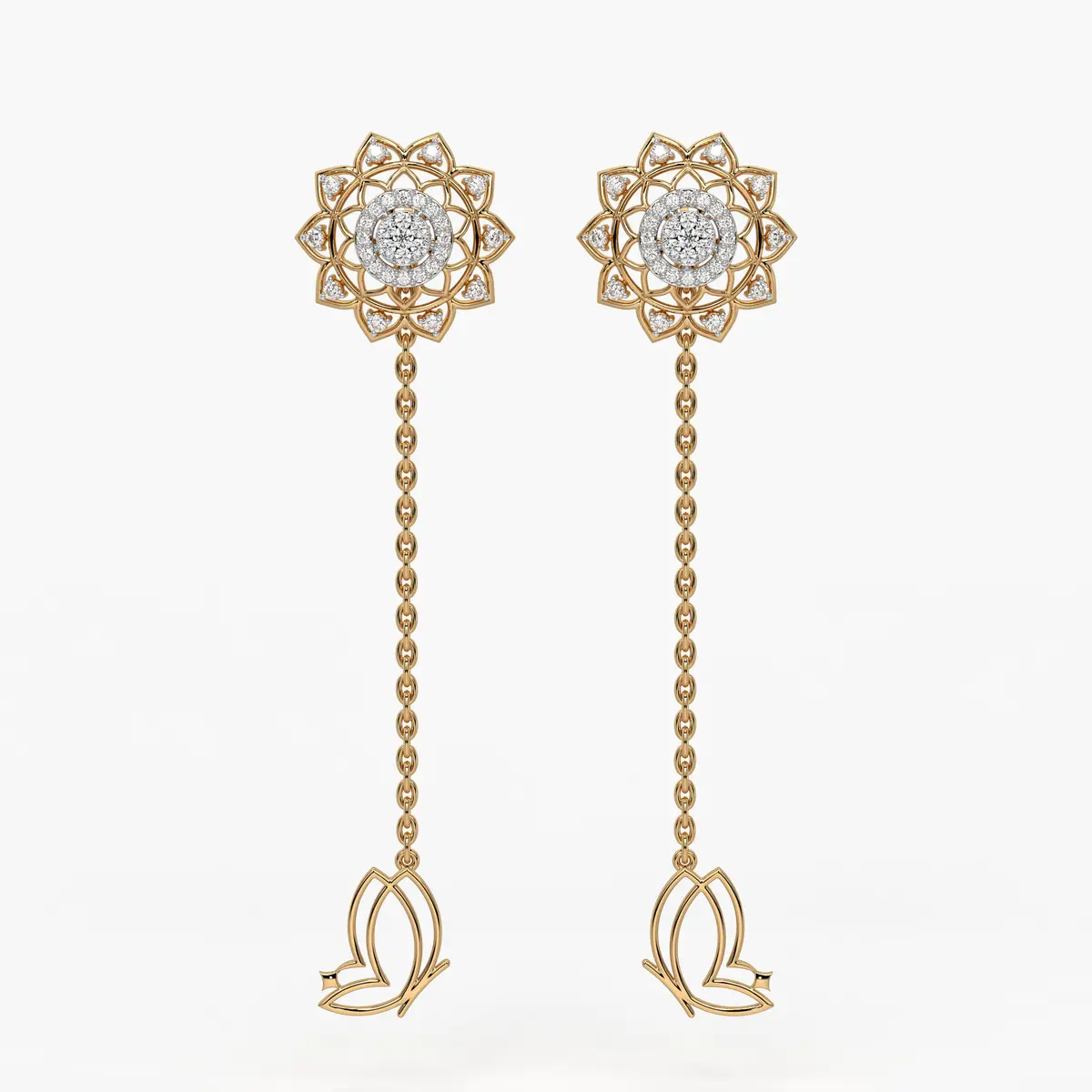 Regal Mandala Blossom Earrings