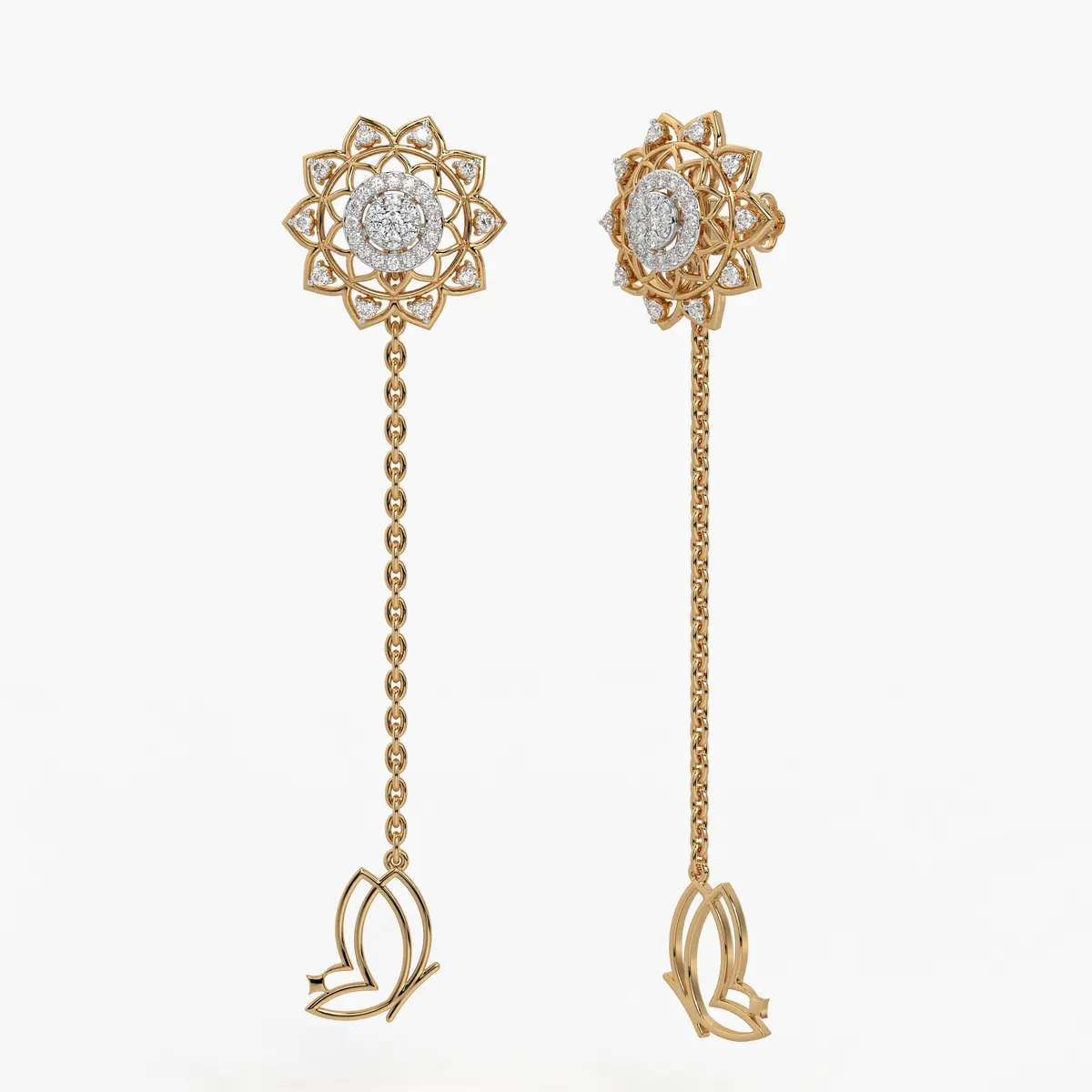 Regal Mandala Blossom Earrings