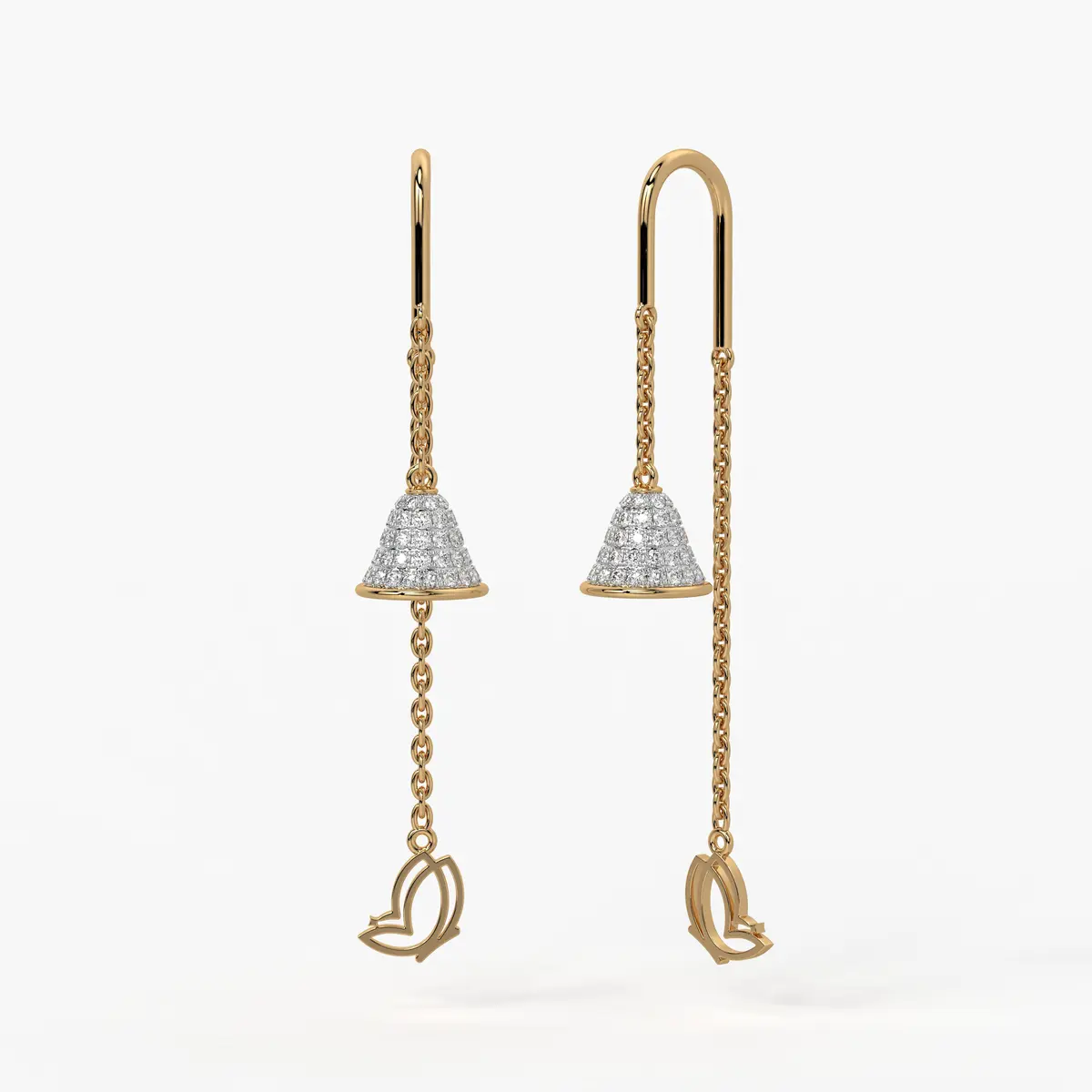 Bell Charm Dangle Earrings