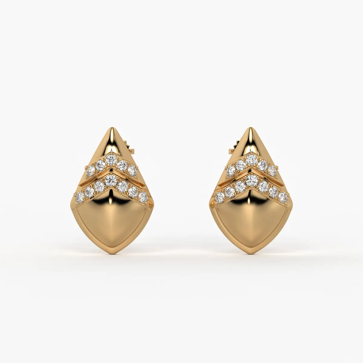 Chevron Spark Studs Earrings