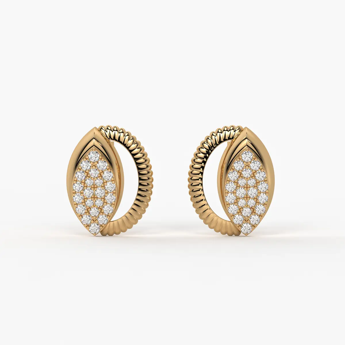 Marquise Glow Studs Earrings