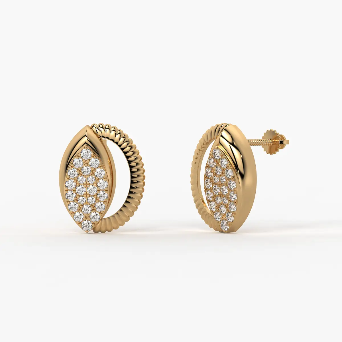 Marquise Glow Studs Earrings