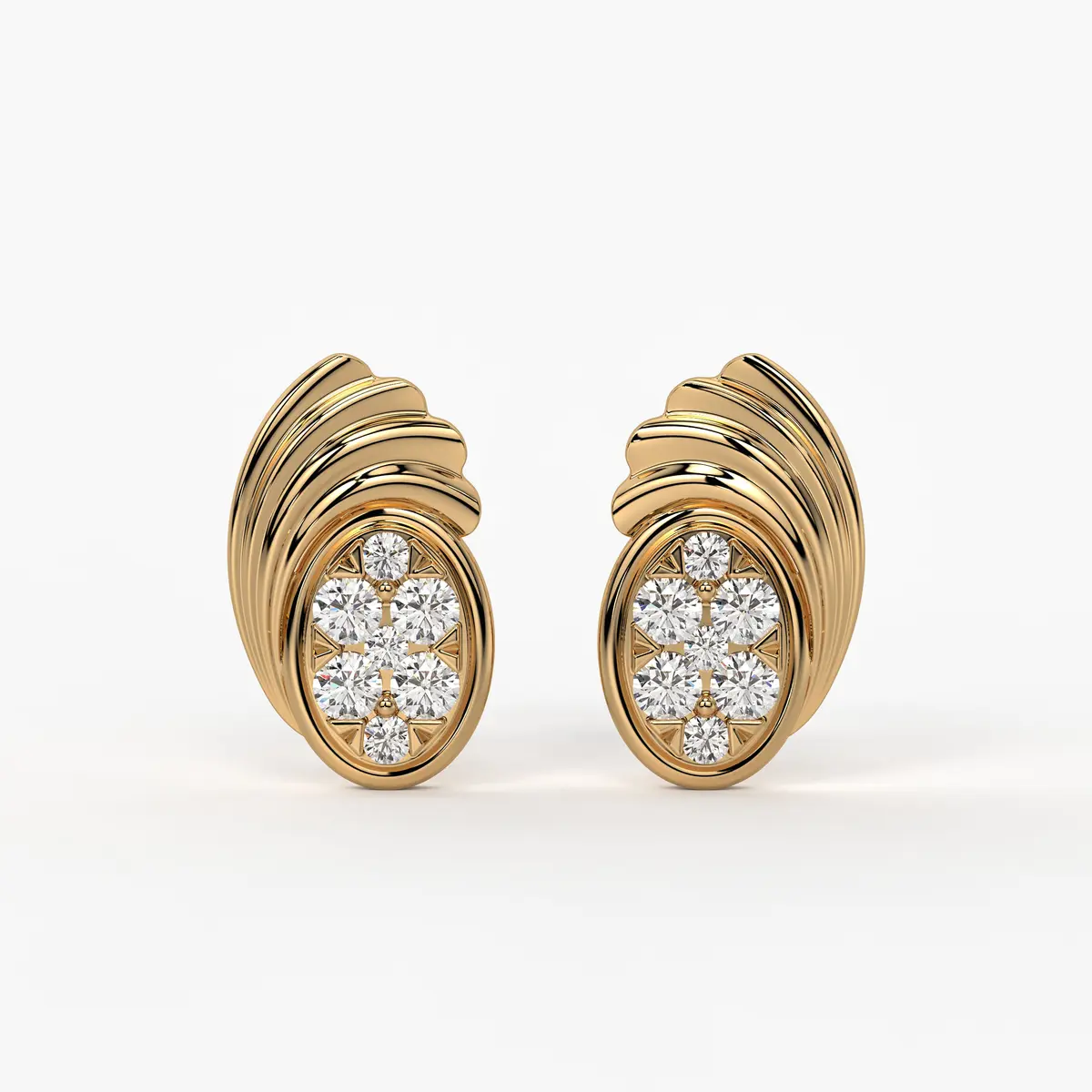 Aurora Crest  Studs Earrings