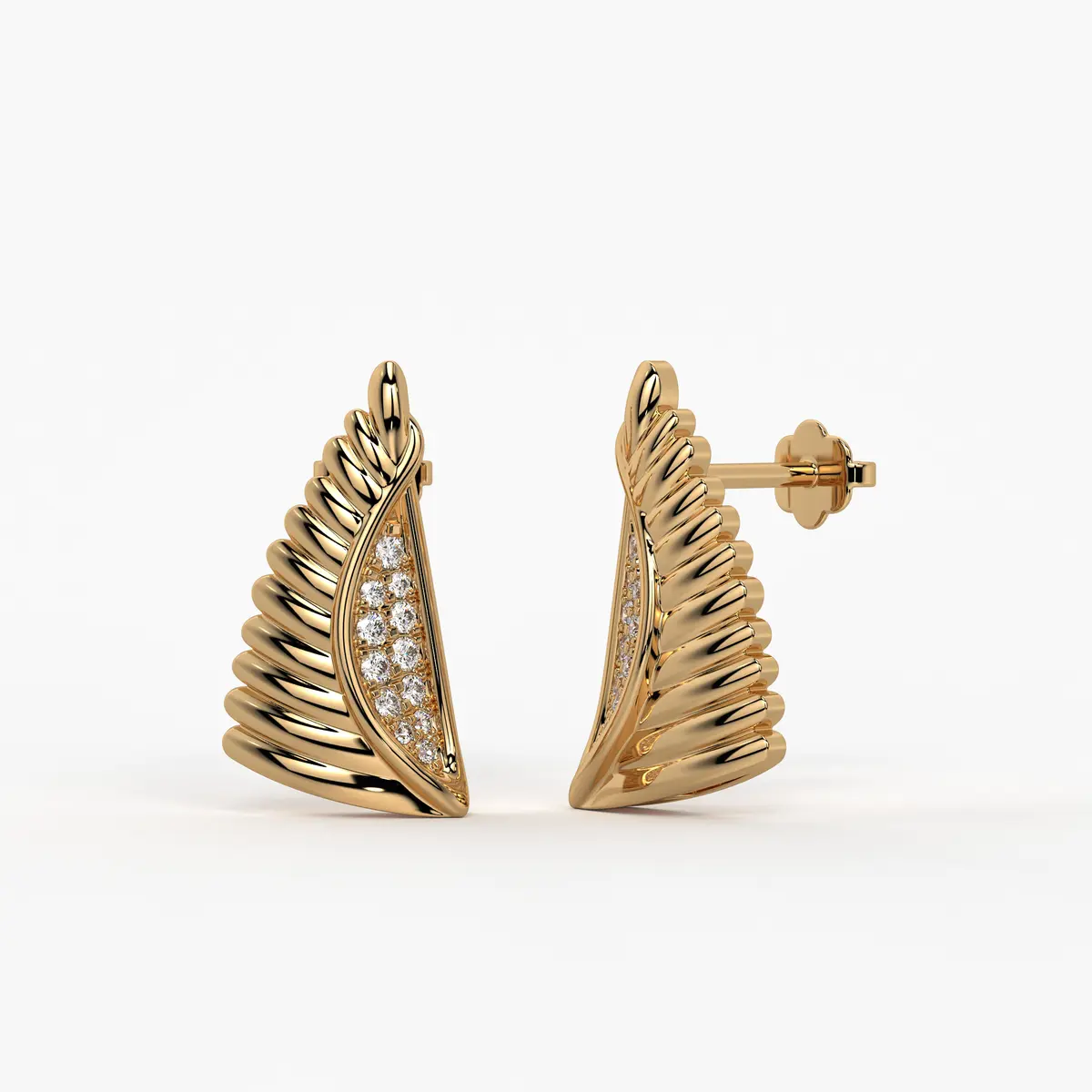 Auric Wingflare Studs Earrings