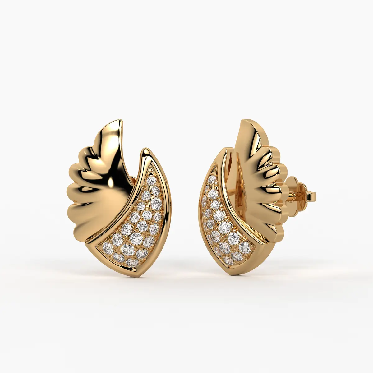 Imperial WingPetal Studs Earrings