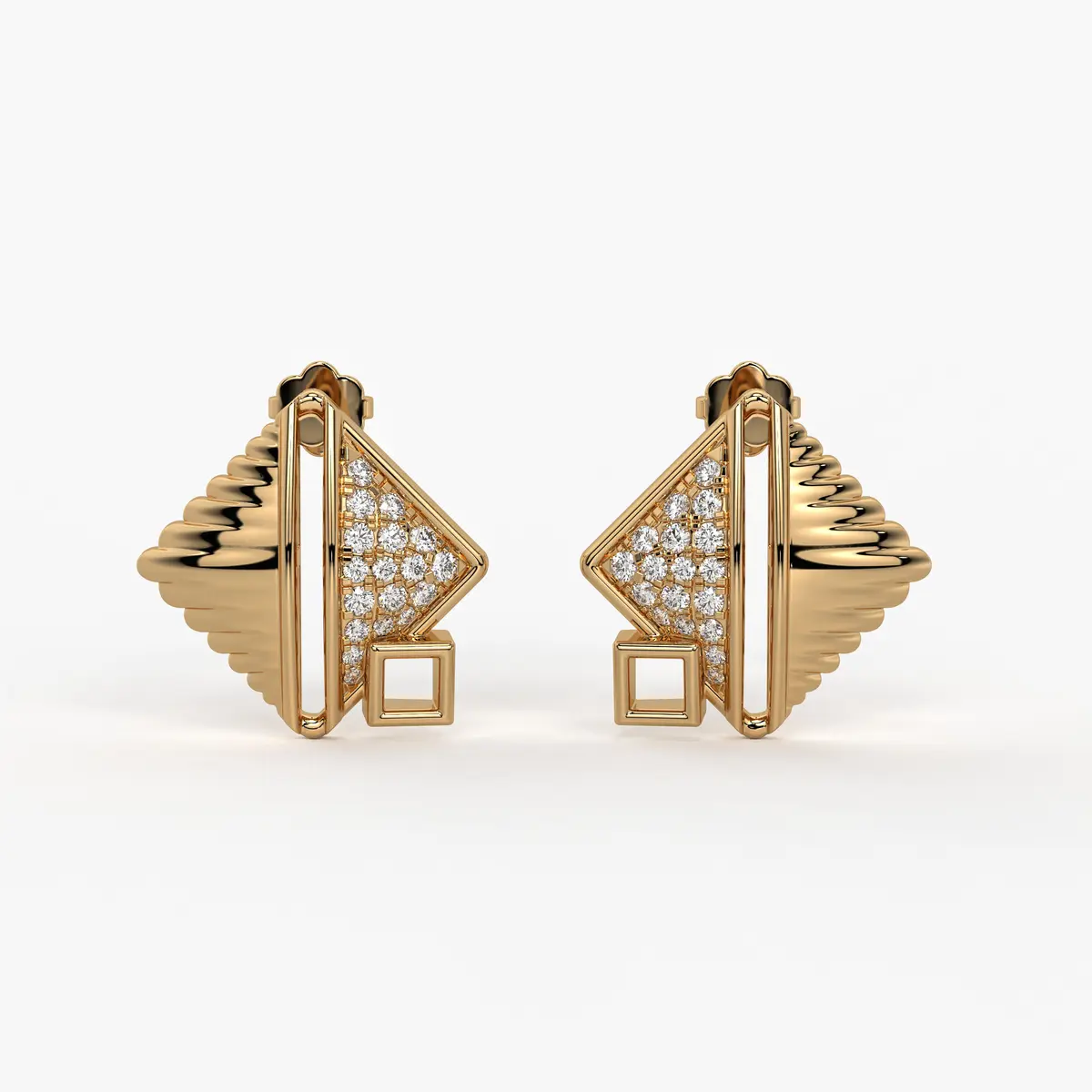 Crystalline Tides Studs Earrings