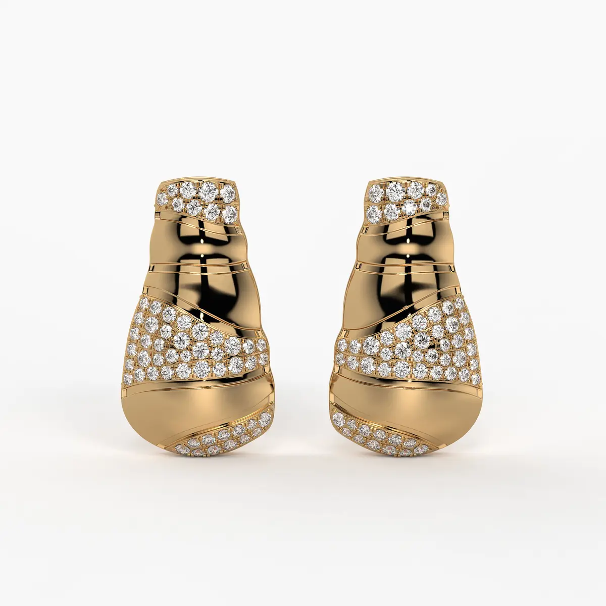 Oro Spiral Studs Earrings