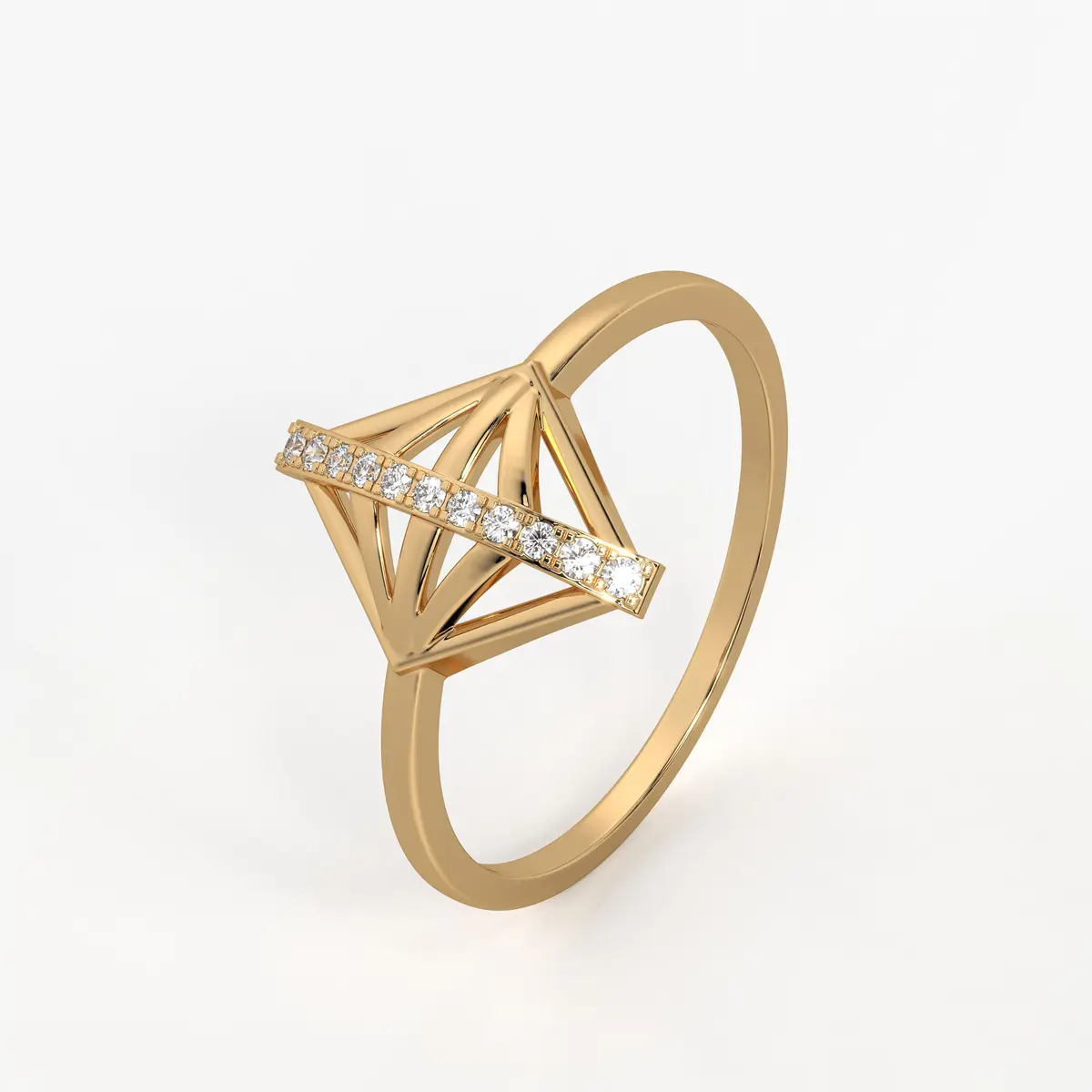 Prism Bar Contemporary Ladies Ring