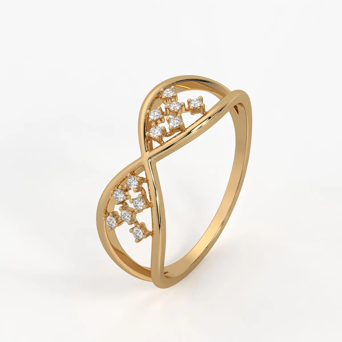 Infinity Cluster Elegant Ladies Ring