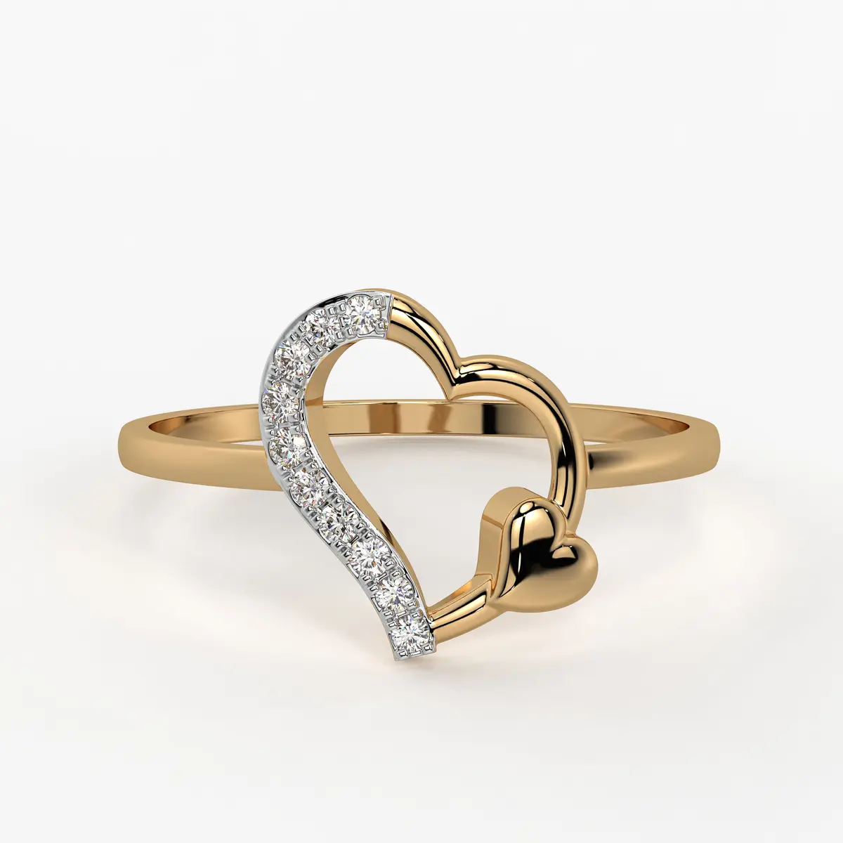 Cloud Heart Charming Ladies Ring