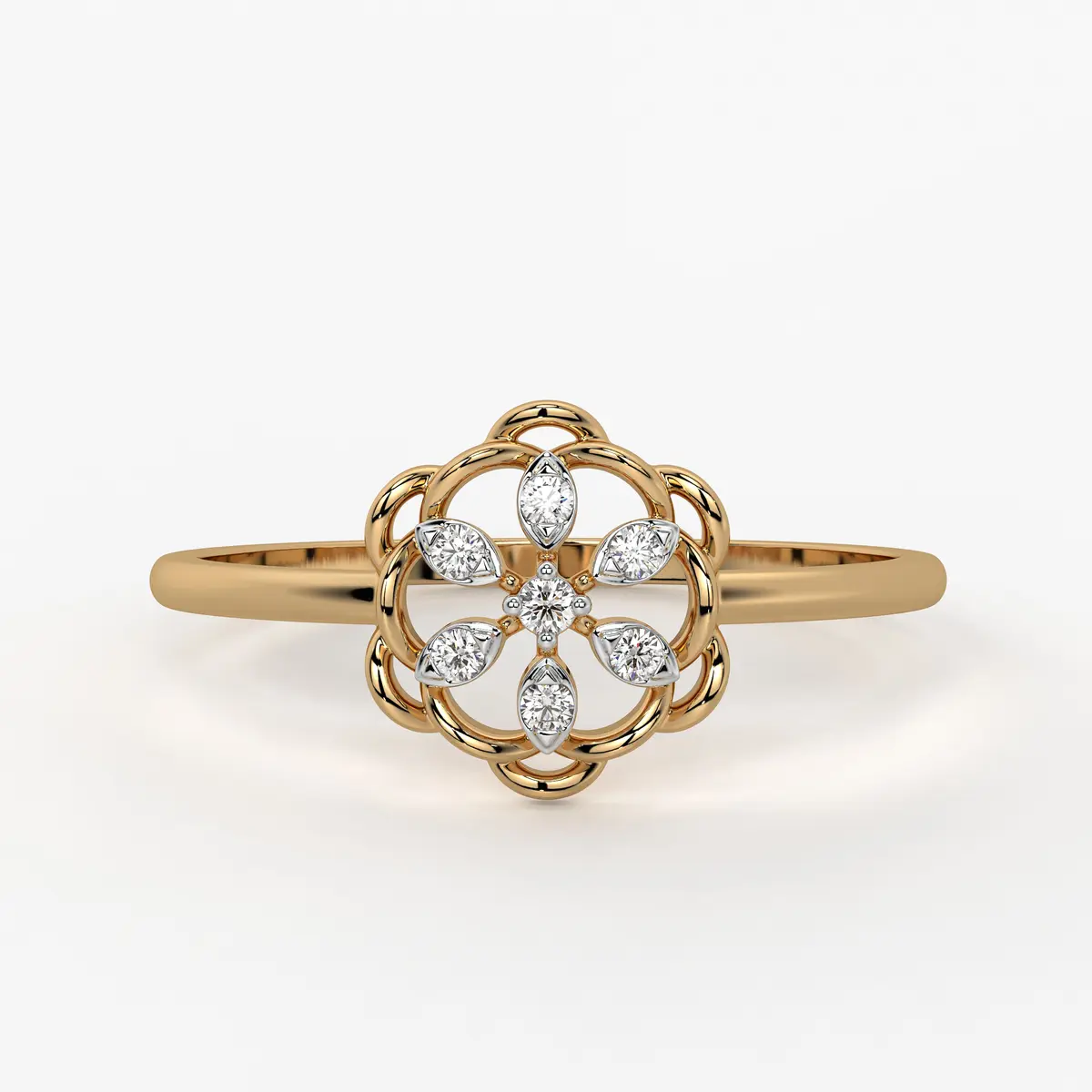 Petal Bloom Classic Ladies Ring