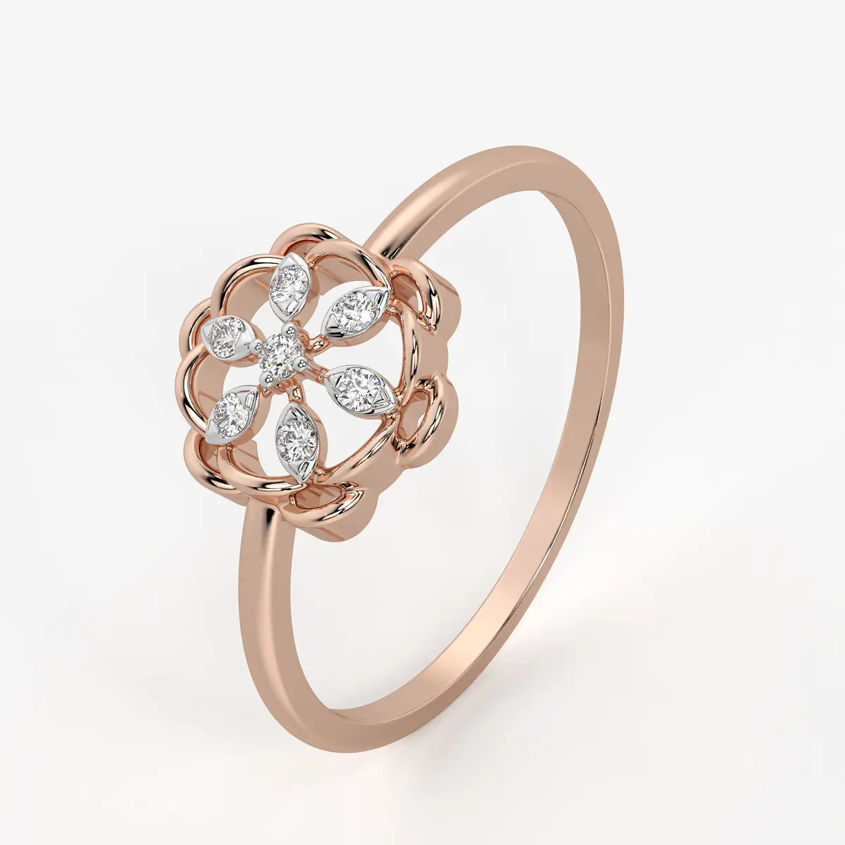 Petal Bloom Classic Ladies Ring