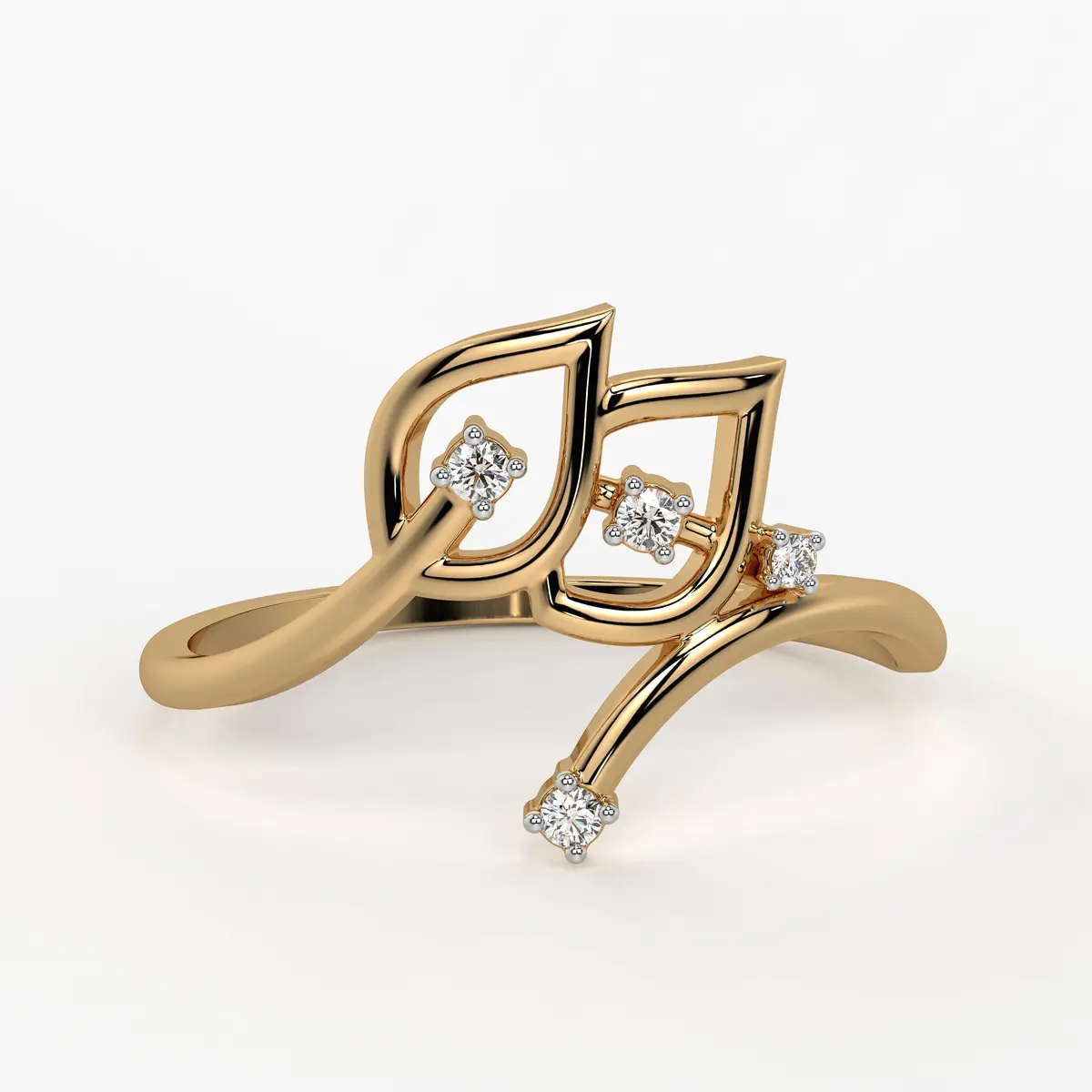 Petal Curve Fashion Ladies Ring
