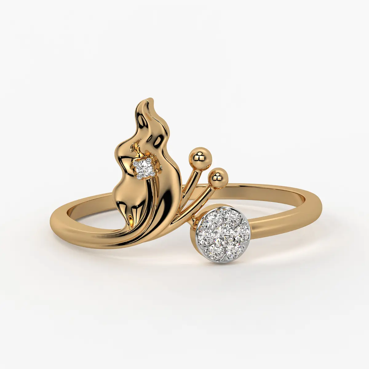Bloom Accent Ladies Ring