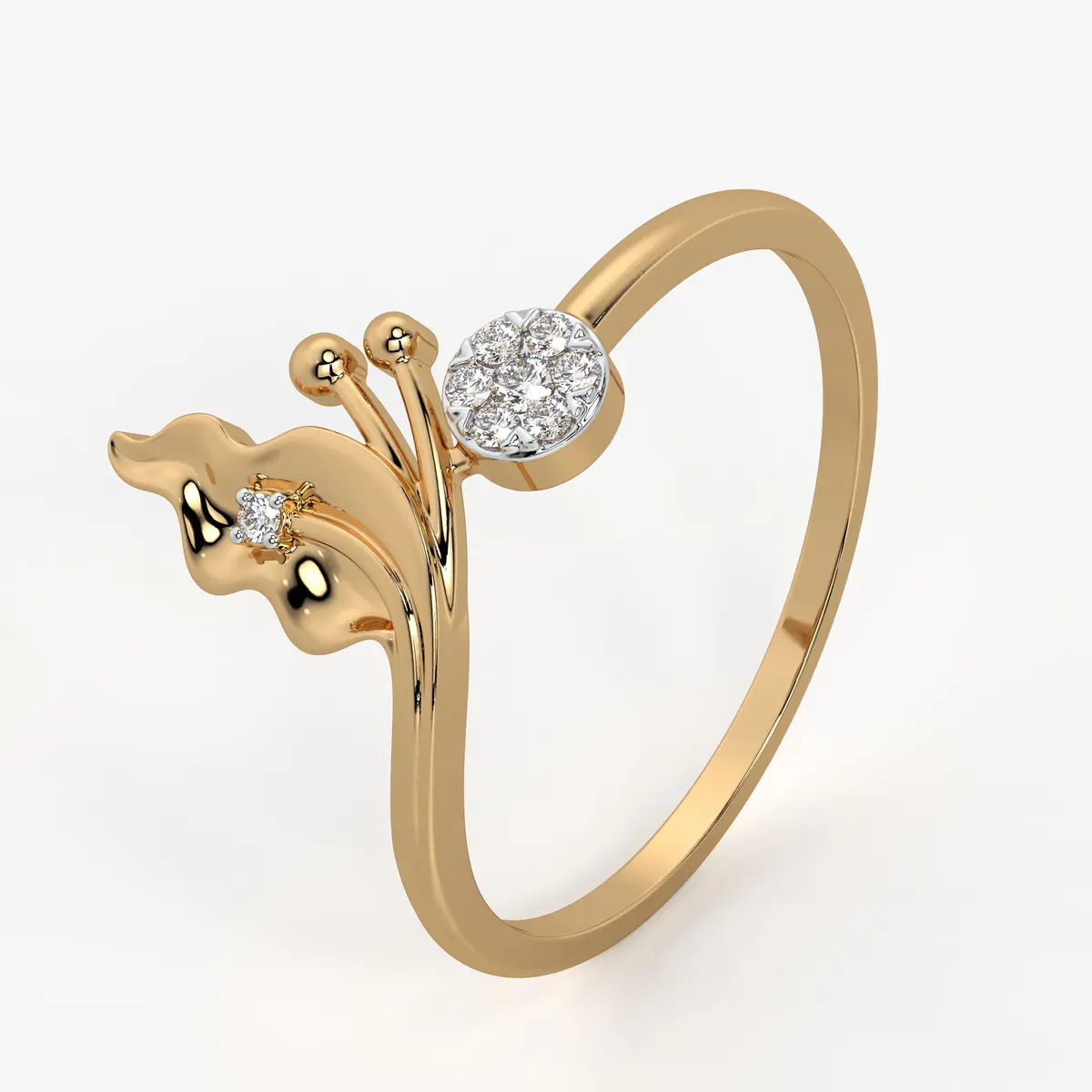 Bloom Accent Ladies Ring
