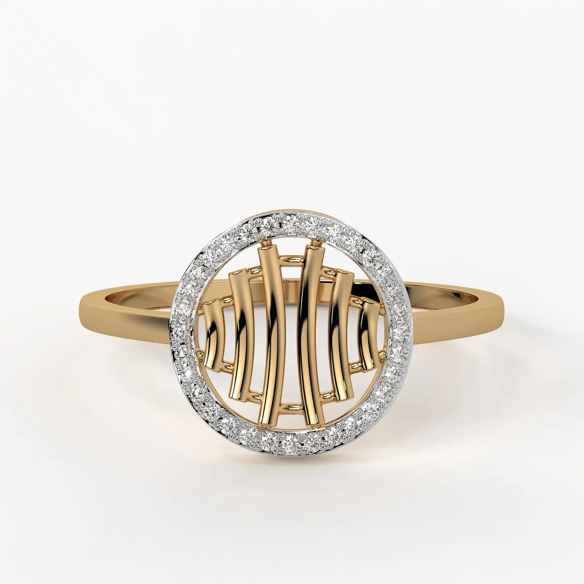 Circular Lattice Statement Ladies Ring