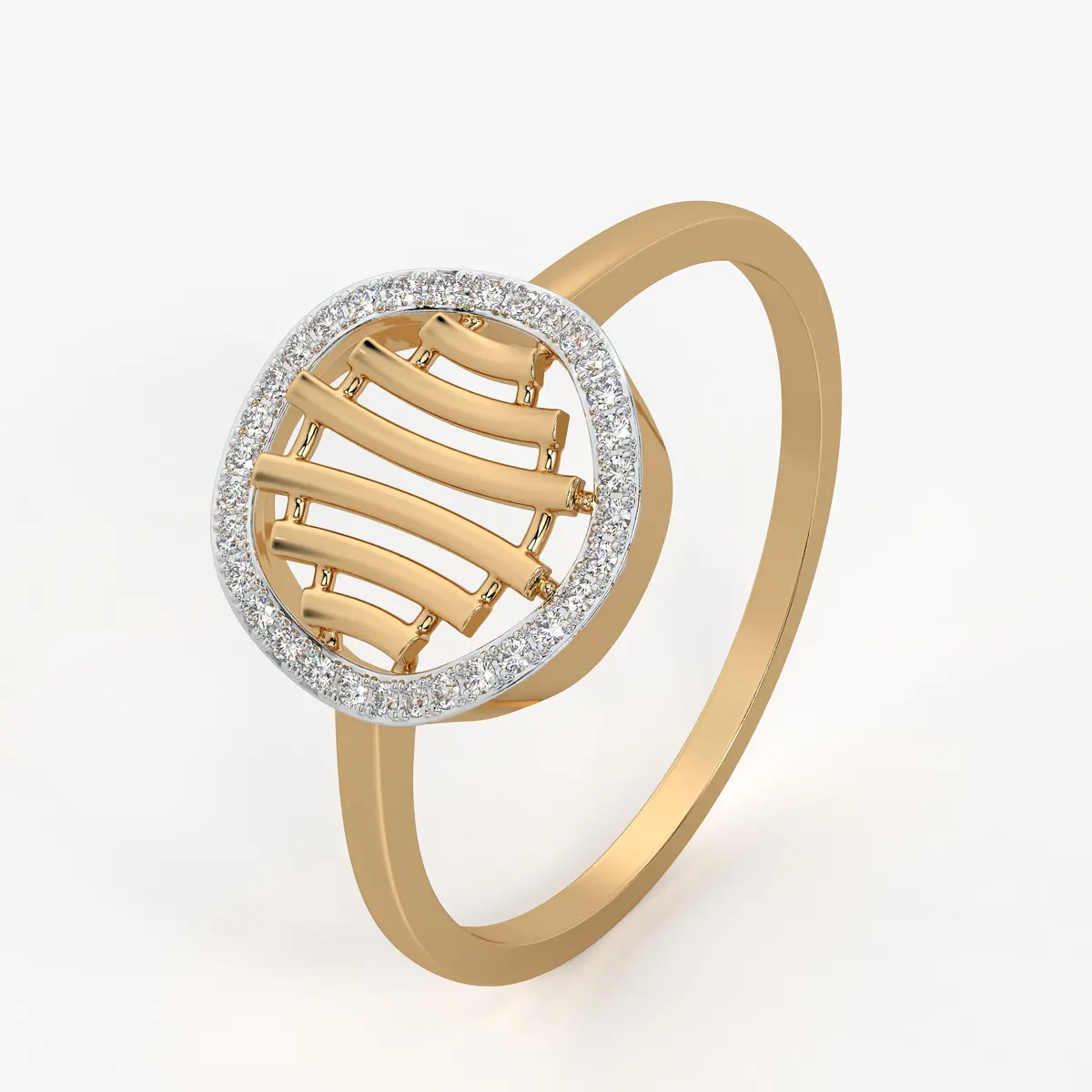 Circular Lattice Statement Ladies Ring