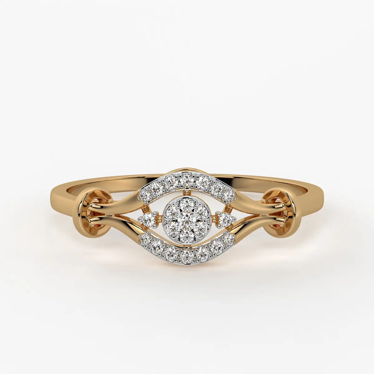 Oval Halo Classic Ladies Ring
