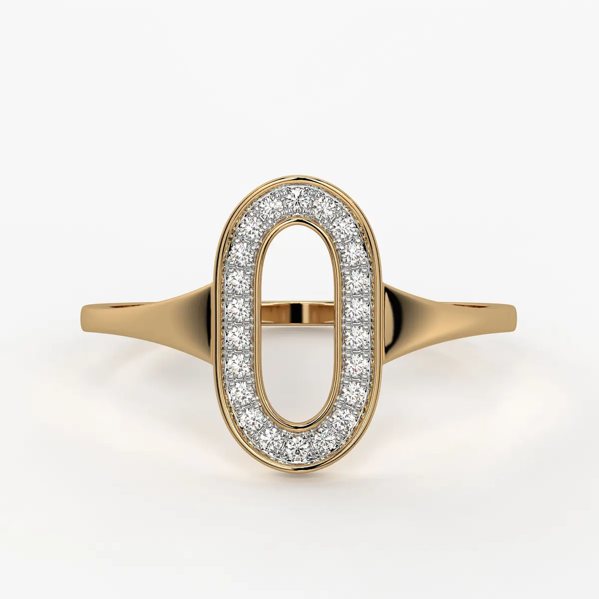 Oval Halo Ladies Ring