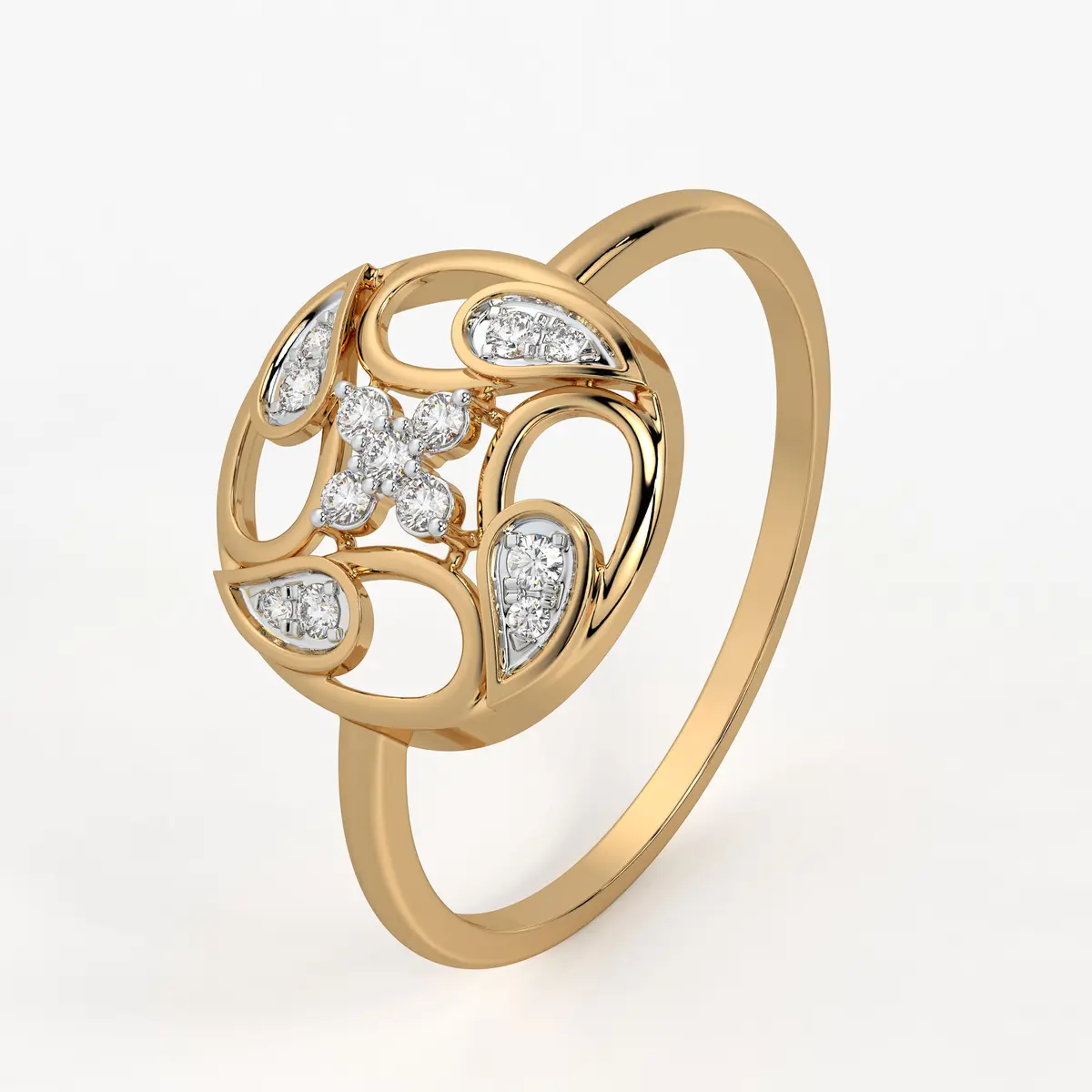 Floral Filigree Ladies Ring