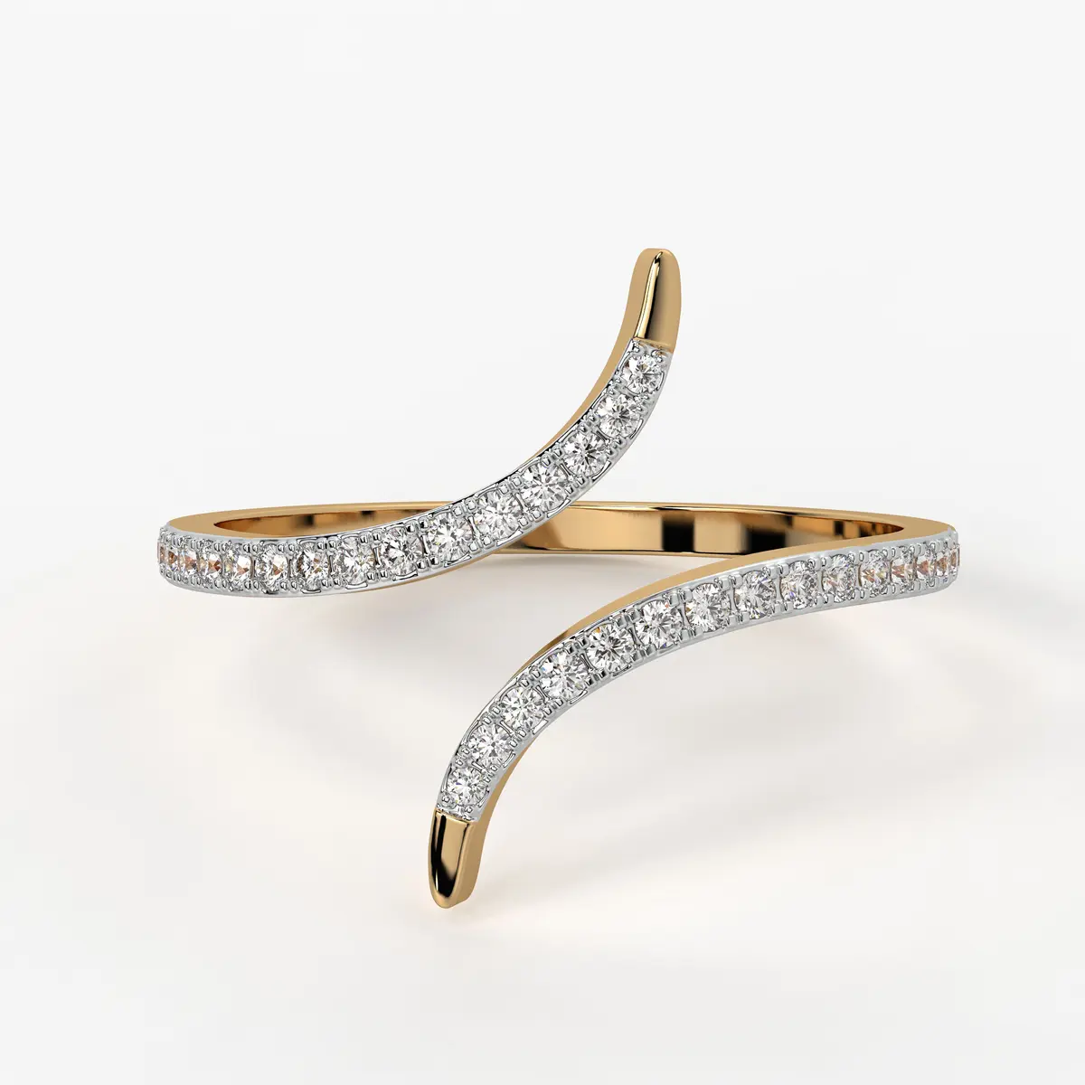 Twin Curve Ladies Ring