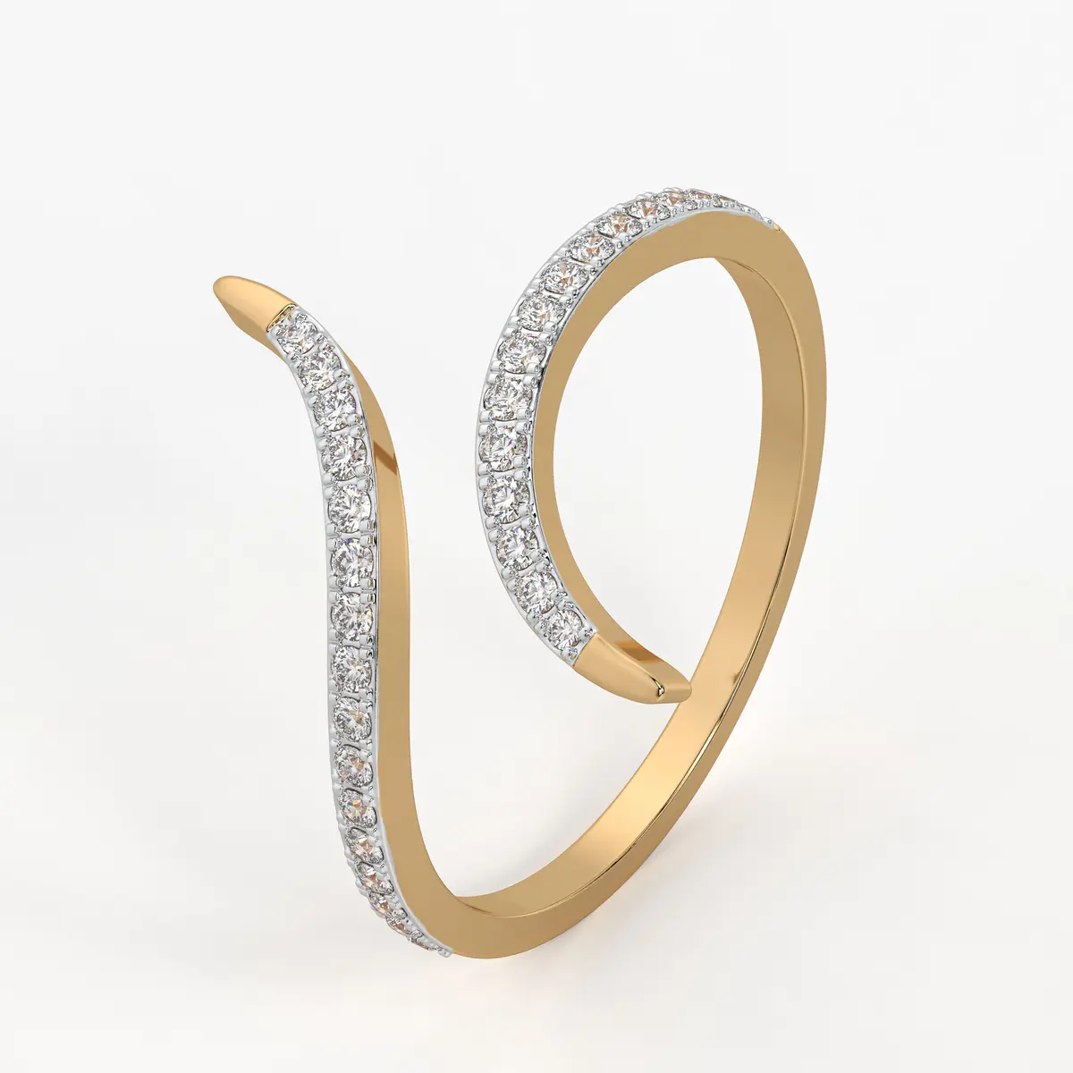 Twin Curve Ladies Ring