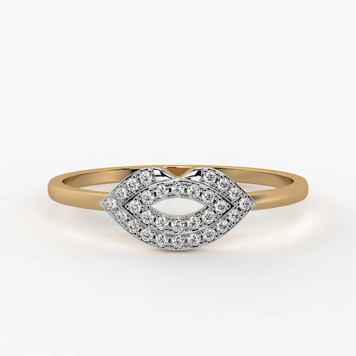 Marquise Halo Openwork Ladies Ring