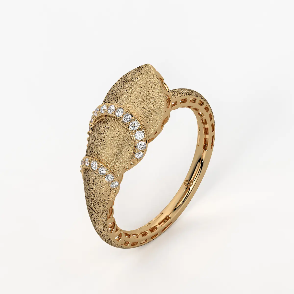 Crescent Curve Designer Ring