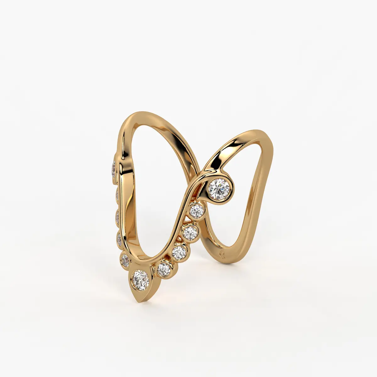 Royal V Curve Statement Ladies Ring