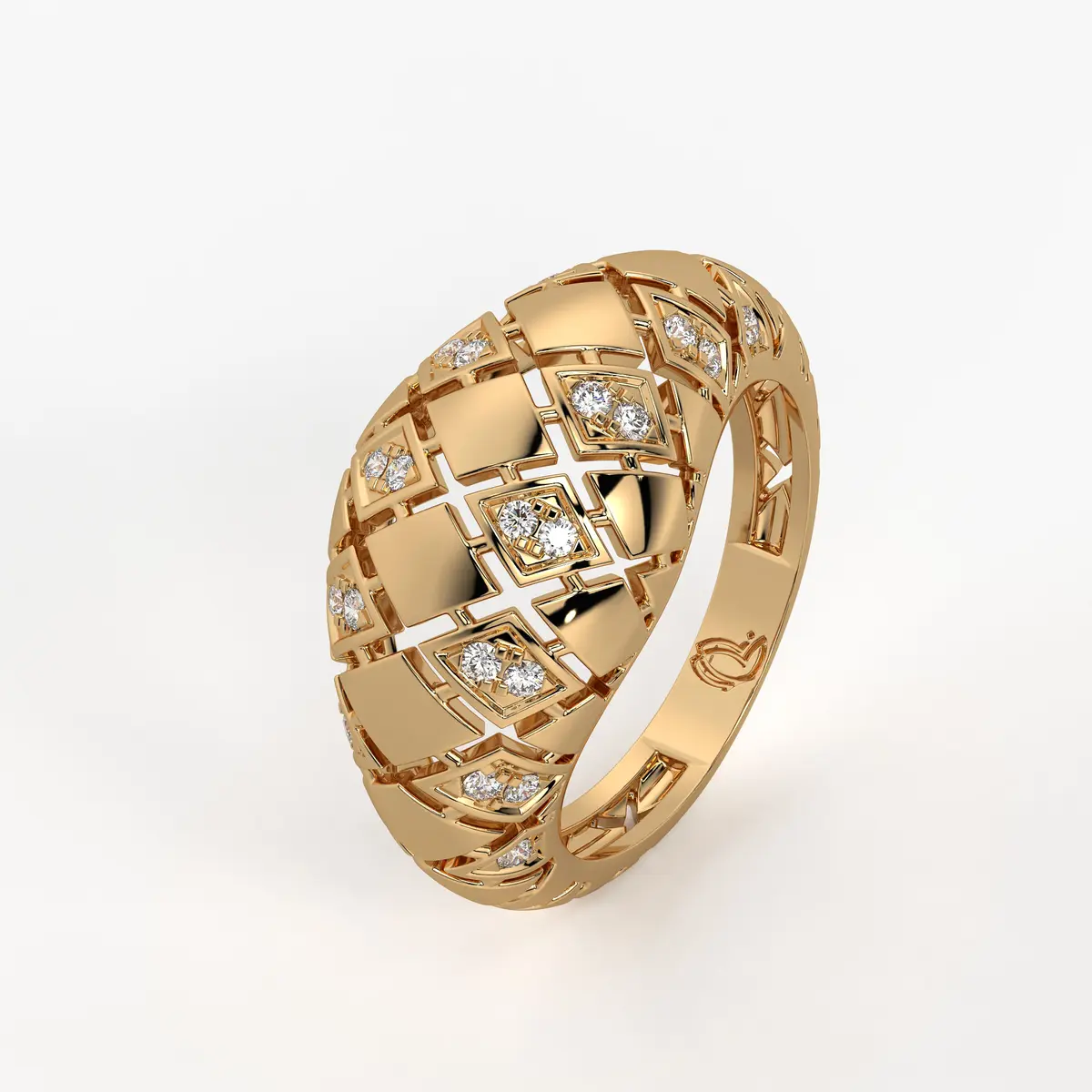 Lattice Luxe Monarch Ring