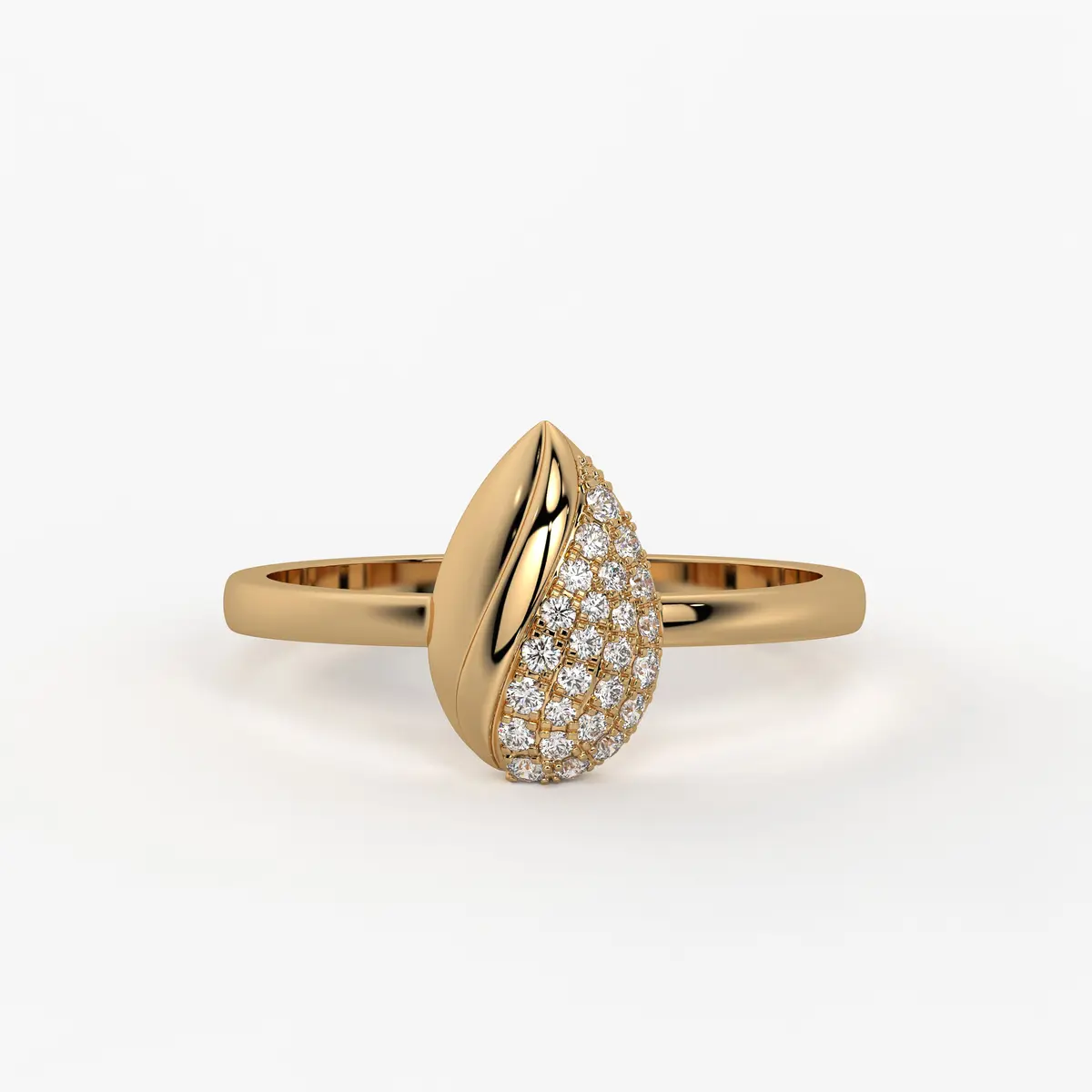Verve Leaf Cascade Ring