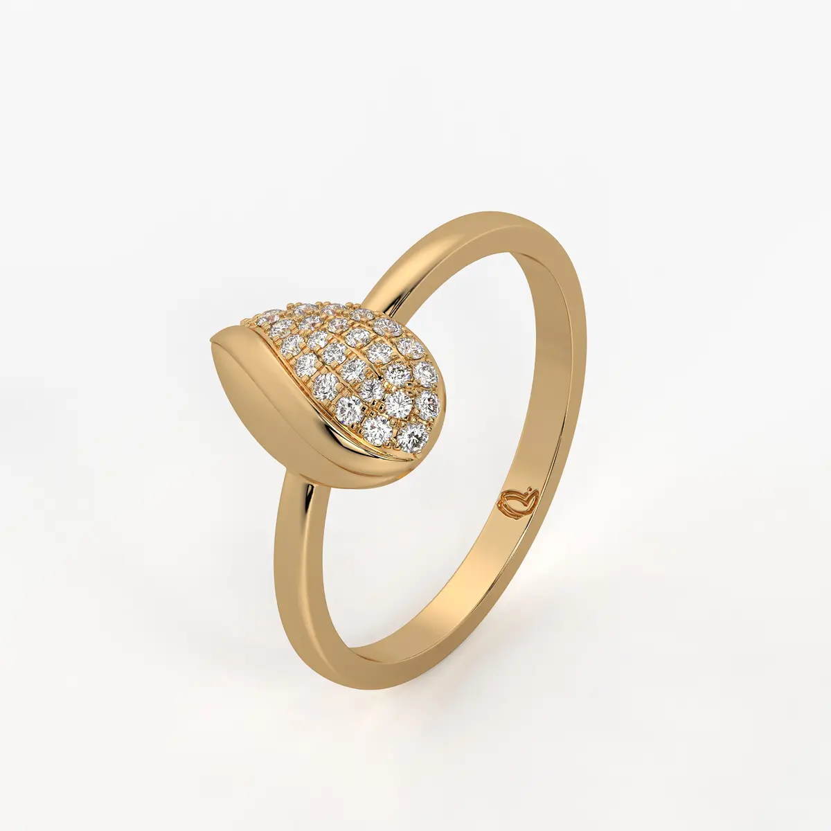 Verve Leaf Cascade Ring